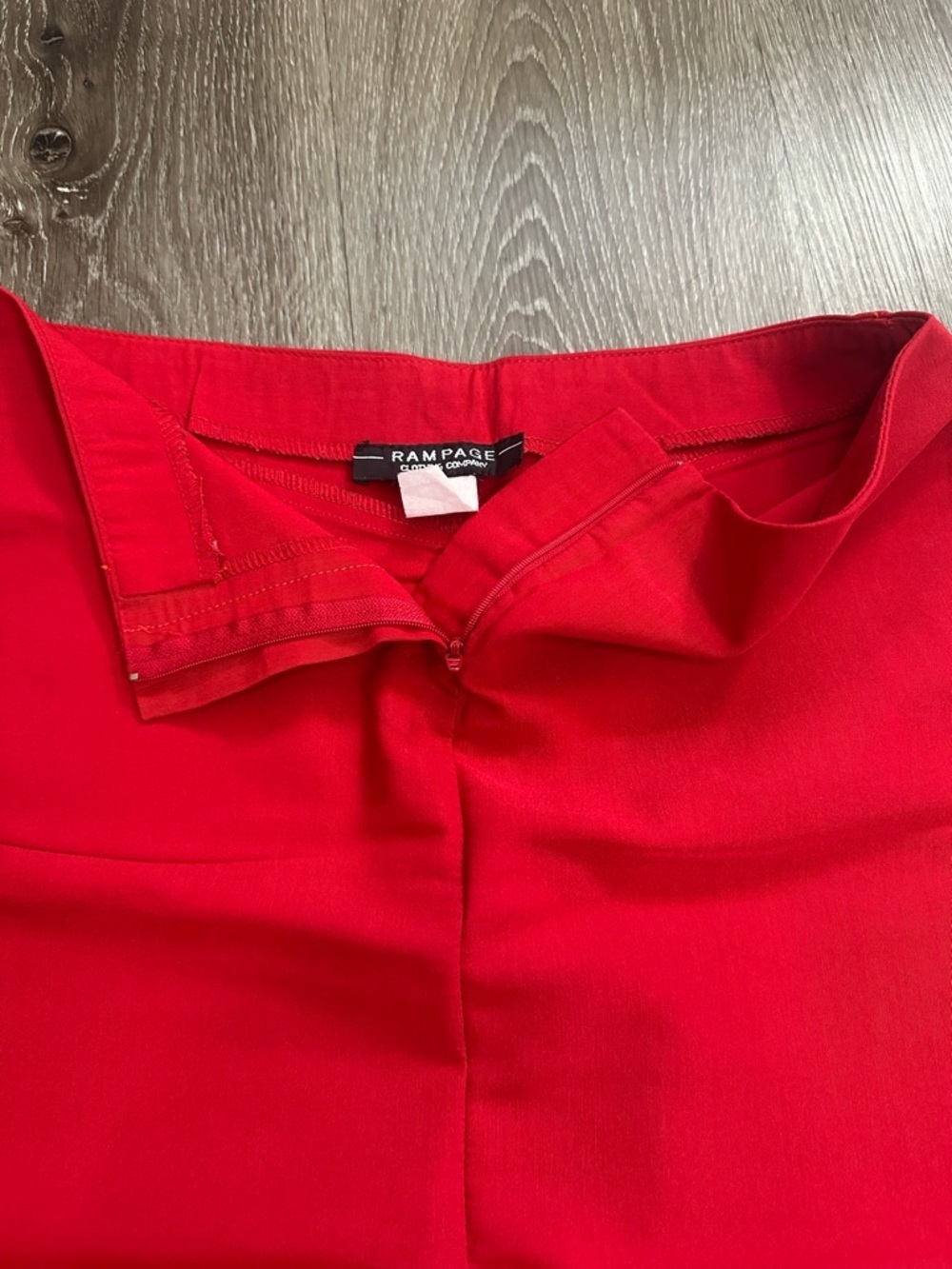 Rampage Red Pencil Skirt with Back Vent - Picture 5 of 8